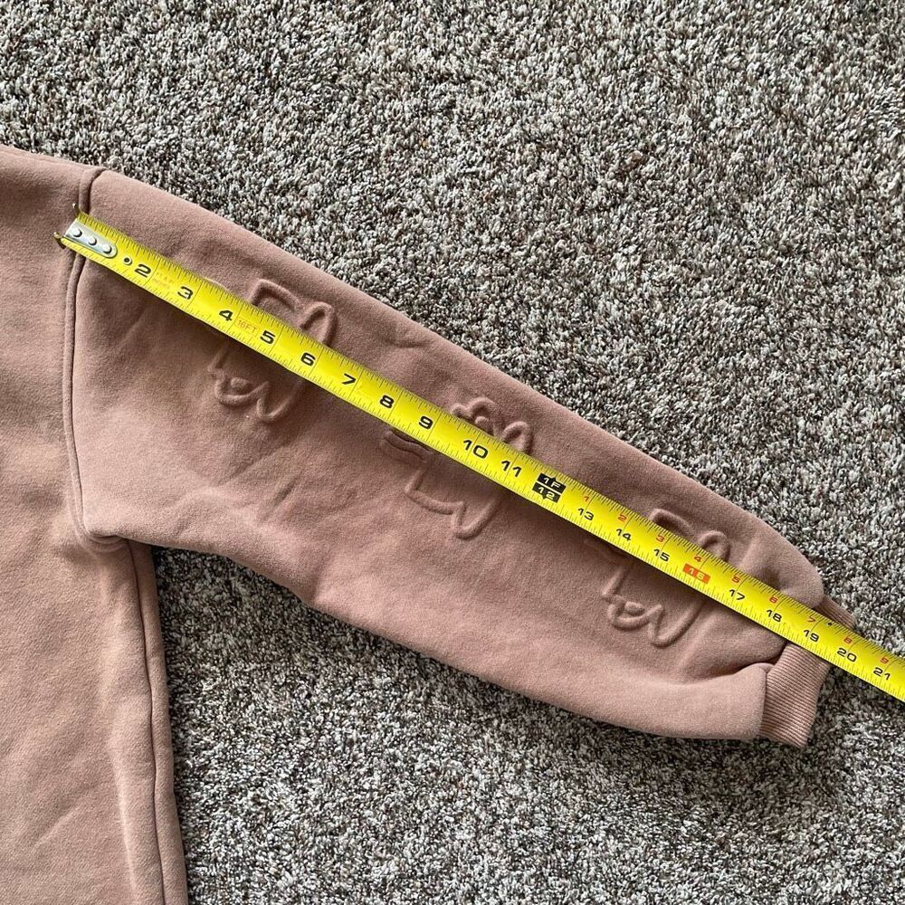 Coffee Time JK brown embossed sweatshirt size Small View 4